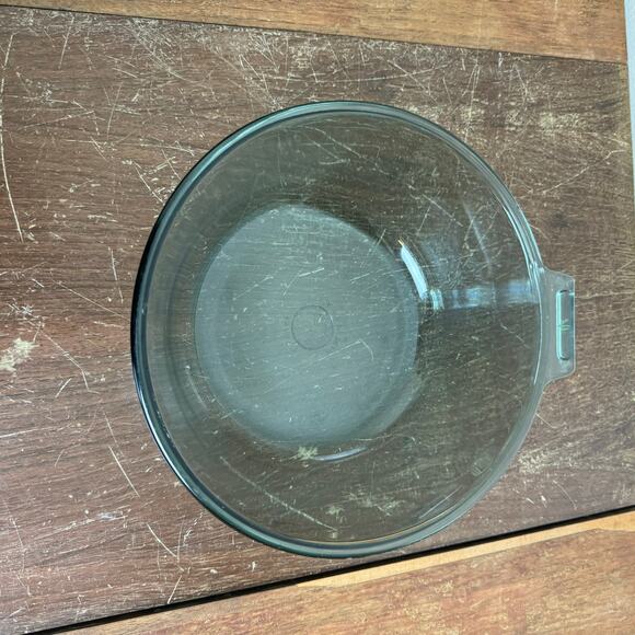 Vintage 1940s Flameware D-K 833-B Blue Tint Pan Skillet Bowl USA - Picture 3 of 9